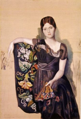 pablo-picasso-1917-18-portrait-dolga-dans-un-fauteuil